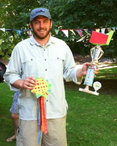 Tim with his pie trophy